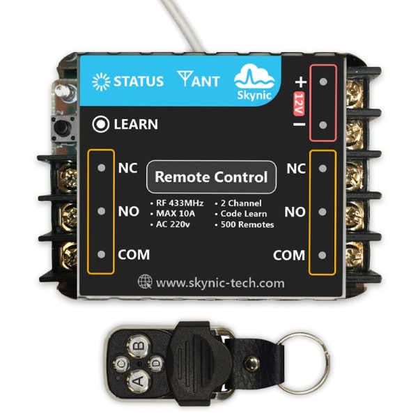 2-channel-remote-receiver-min ریموت کنترل رادیویی دو کانال به همراه ریموت